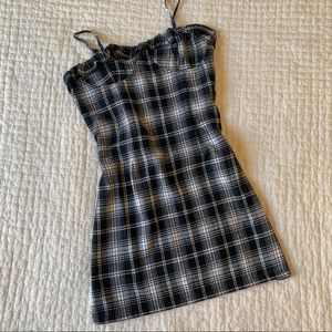 Plaid Bustier Dress